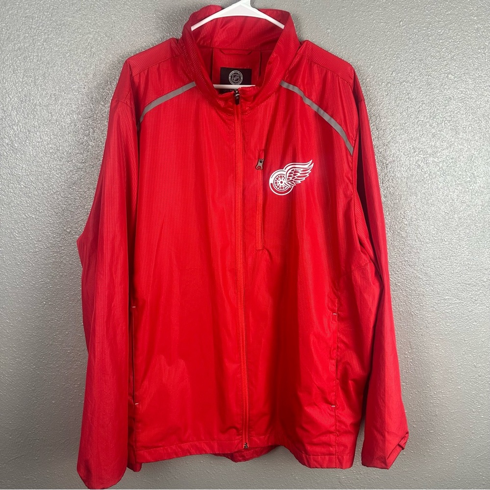 G III Sports Carl Banks Detroit Red Wings Jacket Men’s XXL Red/White Hockey